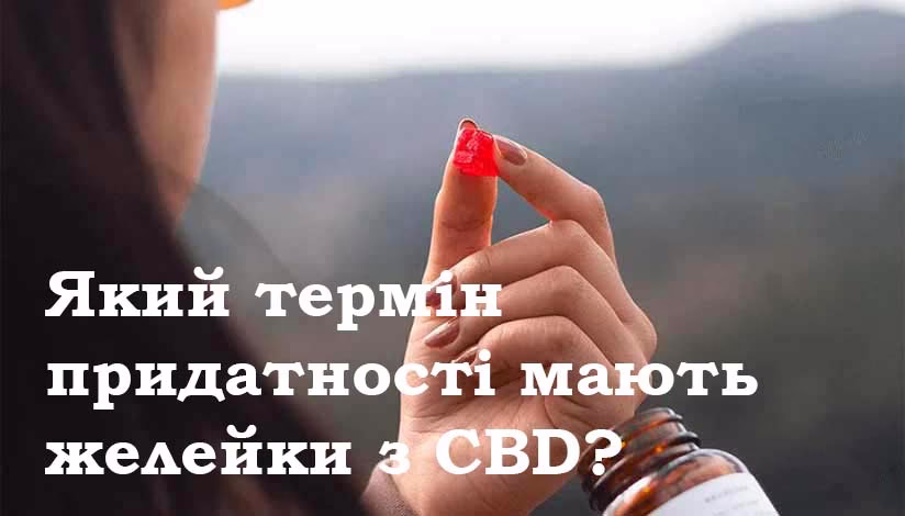 Який термін придатності мають желейки з CBD?