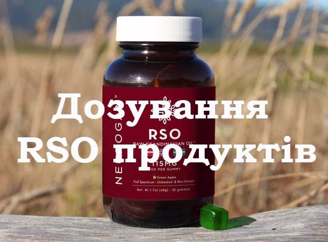 Дозування RSO продуктів